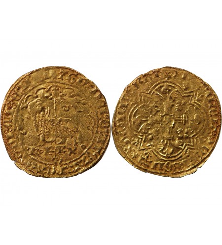 CHARLES VI﻿ LE FOU - AGNEL D'OR﻿ MONTPELLIER 1380 / 1422