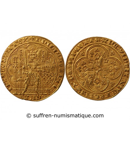 PHILIPPE VI DE VALOIS - ECU D'OR A LA CHAISE 1328 / 1350 ﻿