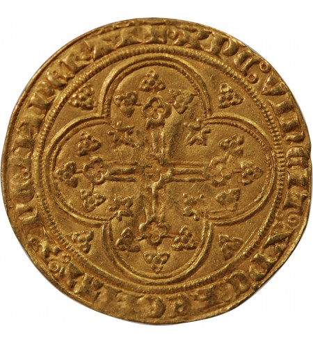 PHILIPPE VI DE VALOIS - ECU D'OR A LA CHAISE 1328 / 1350 ﻿