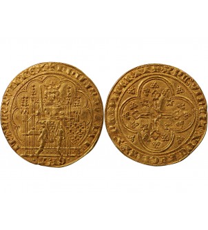 PHILIPPE VI DE VALOIS - ECU D'OR A LA CHAISE 1328 / 1350 ﻿ 2