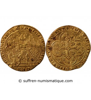 PHILIPPE VI DE VALOIS - ECU D'OR A LA CHAISE 1328 / 1350 ﻿