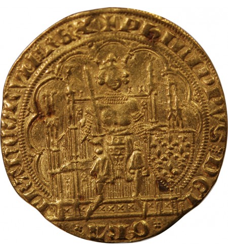 PHILIPPE VI DE VALOIS - ECU D'OR A LA CHAISE 1328 / 1350 ﻿