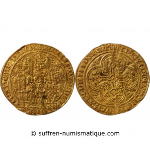 PHILIPPE VI DE VALOIS - ECU D'OR A LA CHAISE 1328 / 1350 ﻿