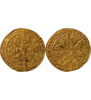 PHILIPPE VI DE VALOIS - ECU D'OR A LA CHAISE 1328 / 1350 ﻿ 2