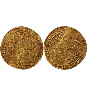 PHILIPPE VI DE VALOIS - ECU D'OR A LA CHAISE 1328 / 1350 ﻿ 2