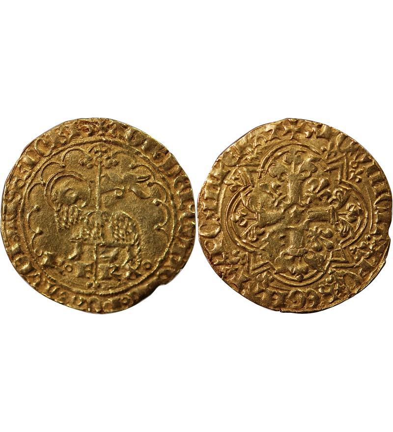 CHARLES VI﻿ LE FOU - AGNEL D'OR﻿ MONTPELLIER 1380 / 1422