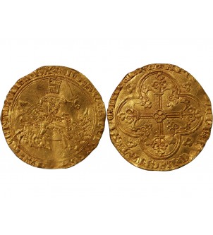 JEAN LE BON - FRANC A CHEVAL OR 1350 / 1364﻿ 2