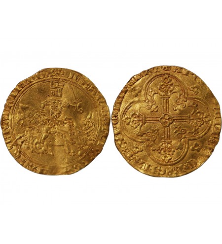 JEAN LE BON - FRANC A CHEVAL OR 1350 / 1364﻿
