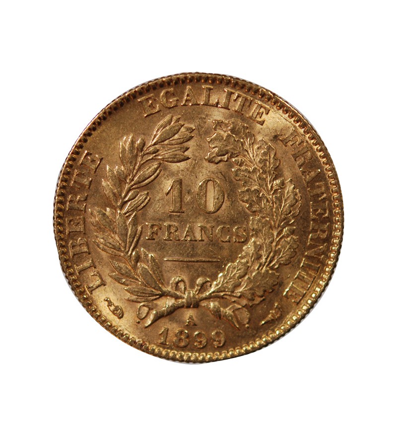 10 FRANCS OR CERES 1899 A PARIS