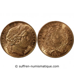 10 FRANCS OR CERES 1899 A PARIS