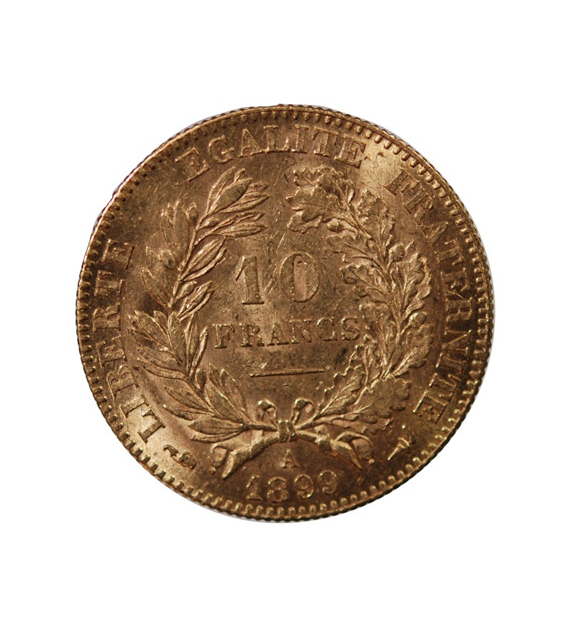10 FRANCS OR CERES 1899 A PARIS