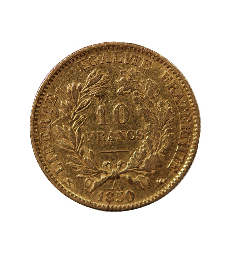 CERES - 10 FRANCS OR 1850 A PARIS