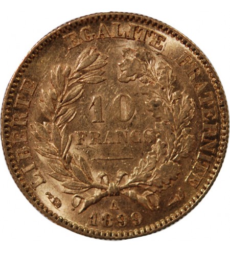 10 FRANCS OR CERES 1899 A PARIS