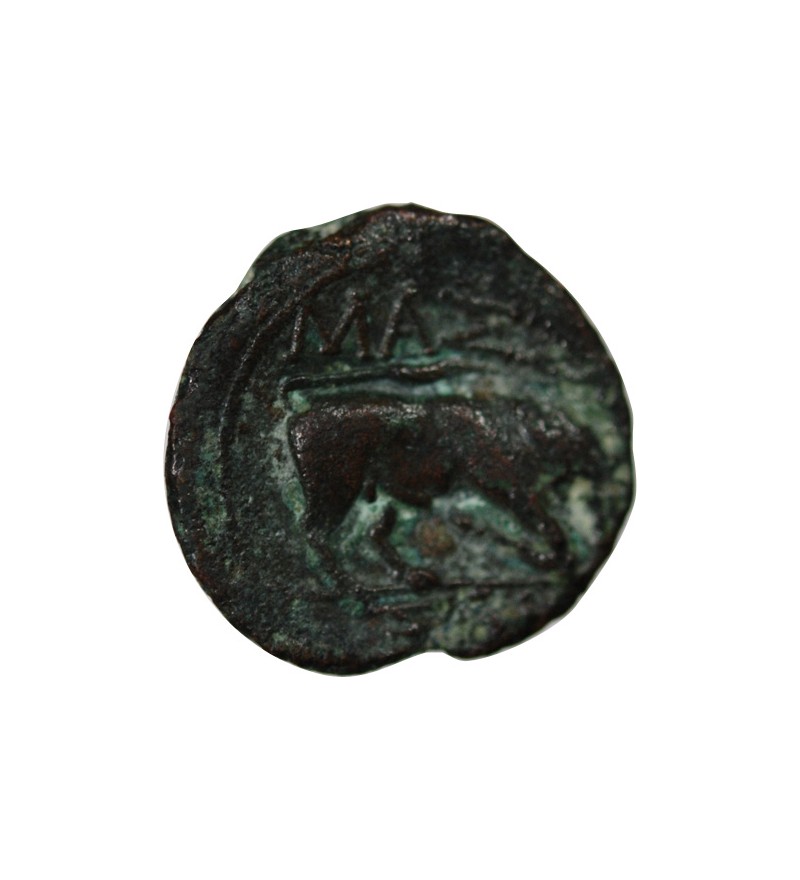 MARSEILLE, MASSALIA - BRONZE AU TAUREAU 130 / 121 AV JC