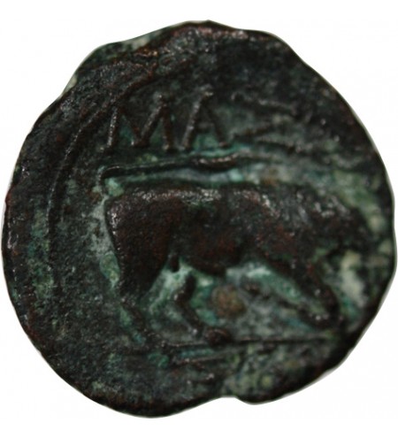 MARSEILLE, MASSALIA - BRONZE AU TAUREAU 130 / 121 AV JC