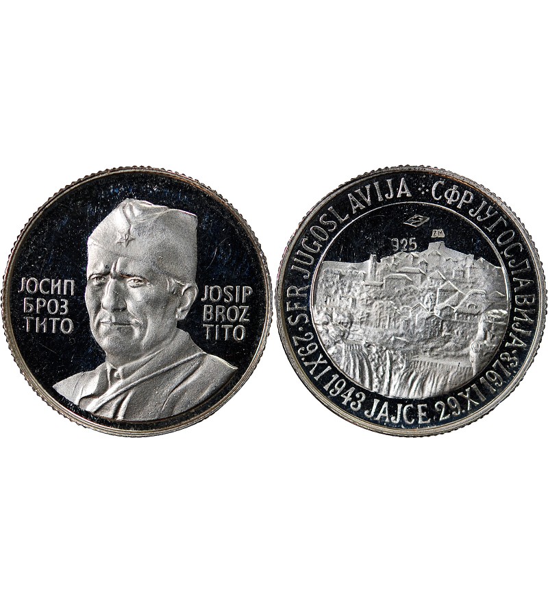 YOUGOSLAVIE, TITO - MEDAILLE ARGENT 1973