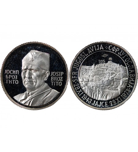 YOUGOSLAVIE, TITO - MEDAILLE ARGENT 1973