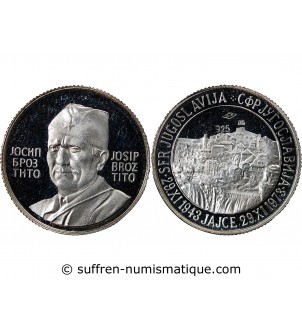 YOUGOSLAVIE, TITO - MEDAILLE ARGENT 1973