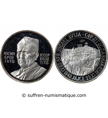 YOUGOSLAVIE, TITO - MEDAILLE ARGENT 1973