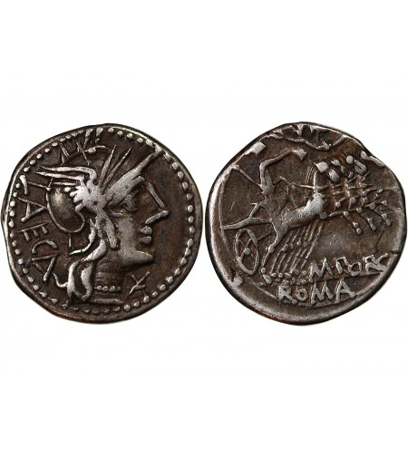 PORCIA - DENIER ARGENT 125 AV JC ROME