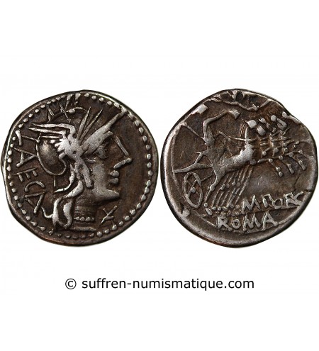 PORCIA - DENIER ARGENT 125 AV JC ROME