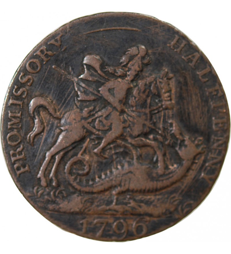 GRANDE-BRETAGNE, PORTSEA - 1/2 PENNY TOKEN 1796