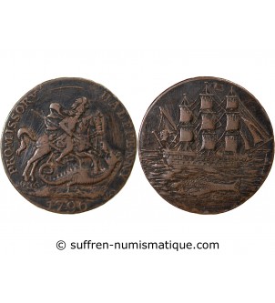 GRANDE-BRETAGNE, PORTSEA - 1/2 PENNY TOKEN 1796