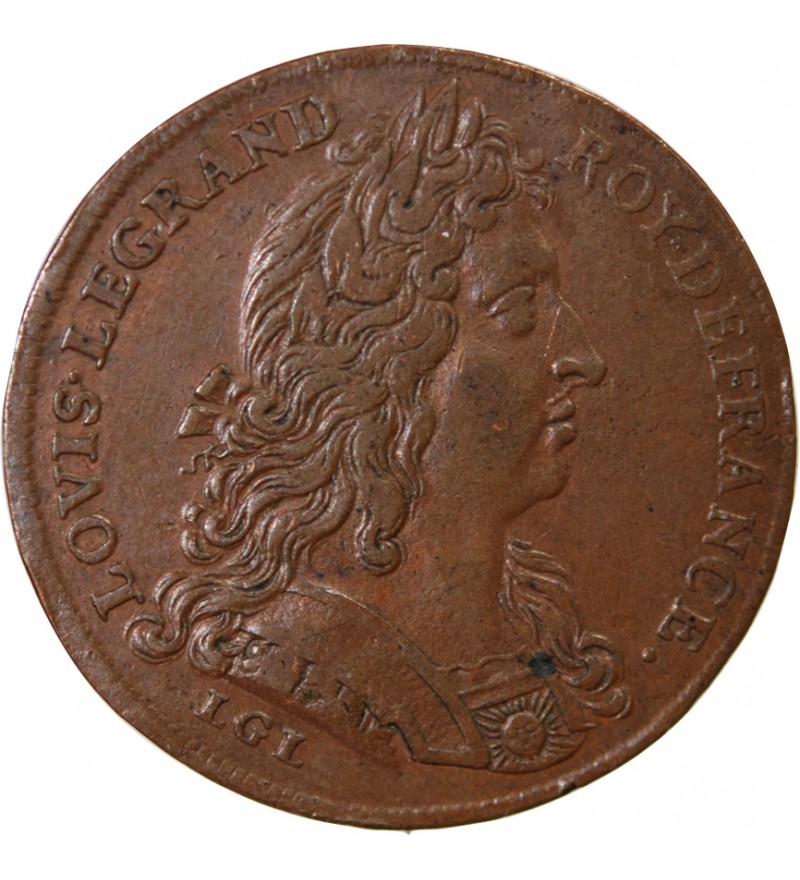 ORDINAIRE DES GUERRES, LOUIS XIV – JETON CUIVRE