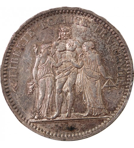 HERCULE - 5 FRANCS ARGENT 1873 A PARIS﻿
