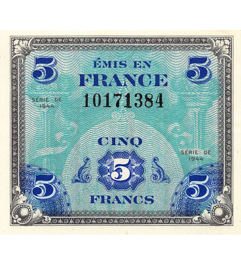 IMPRESSION AMERICAINE - 5 FRANCS DRAPEAU Type 1944 - P.NEUF