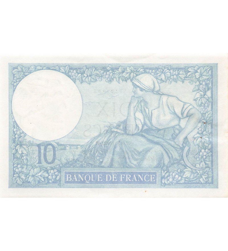 FRANCE, MINERVE - 10 FRANCS 06/07/1939 - PSUP