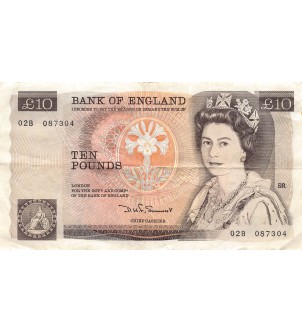 GRANDE-BRETAGNE, ELISABETH II - 10 POUNDS 1980 / 1984 - FLORENCE NIGHTINGALE - TB+ 2