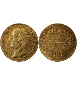 BONAPARTE 1er CONSUL﻿ - 20 FRANCS OR AN 12 A PARIS﻿ 2