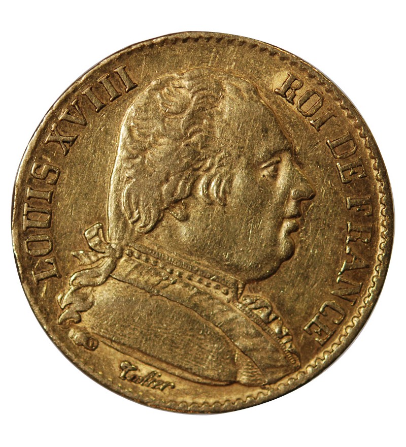 LOUIS XVIII - 20 FRANCS OR 1815 A PARIS