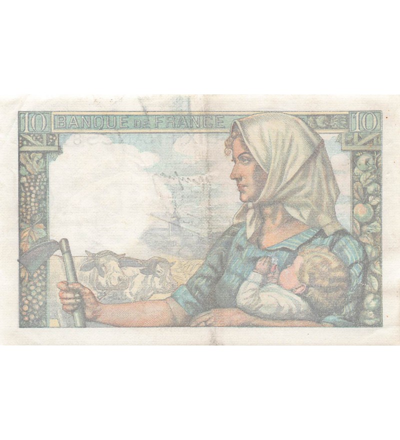 FRANCE, MINEUR - 10 FRANCS 09/10/1941 - SÉRIE Y.3 - TTB+