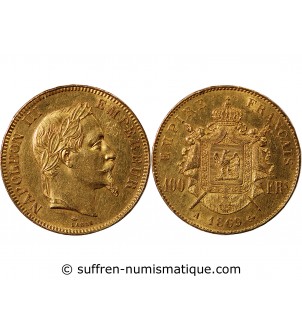 NAPOLEON III - ﻿100 FRANCS OR 1869 A PARIS