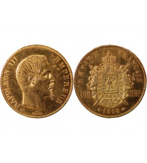 NAPOLEON III - 100 FRANCS OR 1858 A PARIS﻿ 2