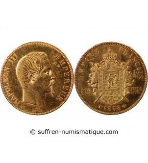 NAPOLEON III - 100 FRANCS OR 1858 A PARIS﻿