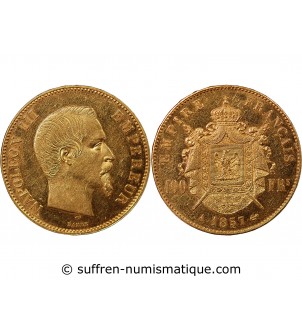 NAPOLEON III - 100 FRANCS OR 1857 A PARIS﻿