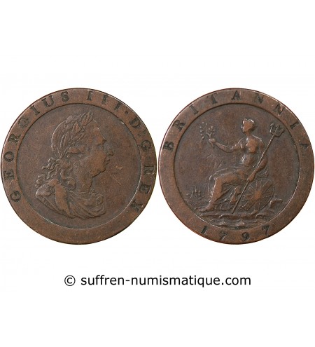 GRANDE-BRETAGNE, GEORGES III - PENNY 1797