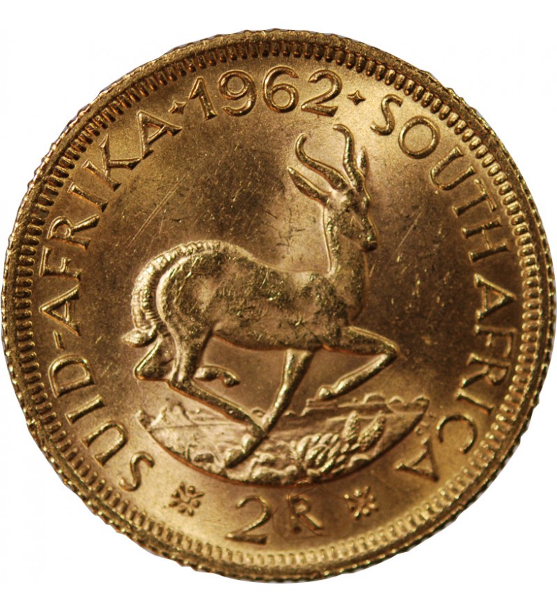 AFRIQUE DU SUD - 2 RAND OR 1962