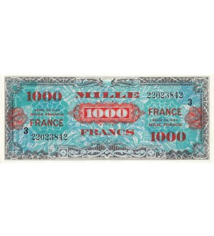 IMPRESSION AMERICAINE, FRANCE - 1000 FRANCS 1945 SERIE 3 - PSUP