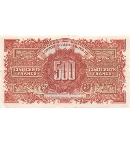 MARIANNE - 500 FRANCS 1945 SÉRIE L - TTB