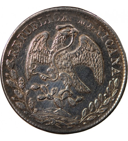 MEXIQUE - 8 REALES ARGENT 1880 Ho Ja