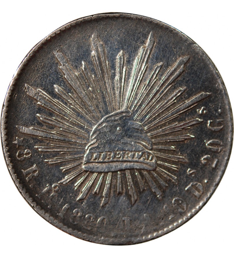 MEXIQUE - 8 REALES ARGENT 1880 Ho Ja