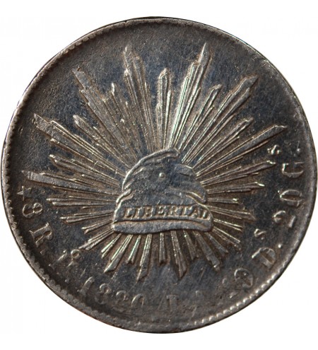 MEXIQUE - 8 REALES ARGENT 1880 Ho Ja