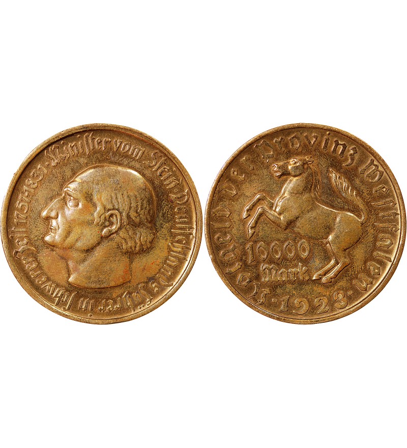 ALLEMAGNE, WESTPHALIE - 10000 MARK 1923