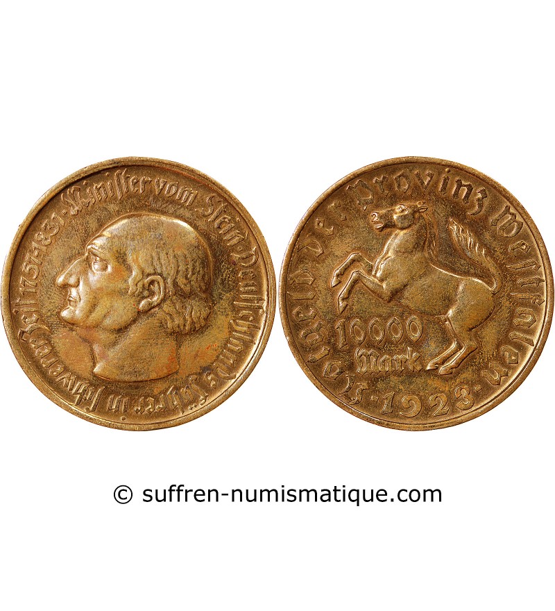 ALLEMAGNE, WESTPHALIE - 10000 MARK 1923