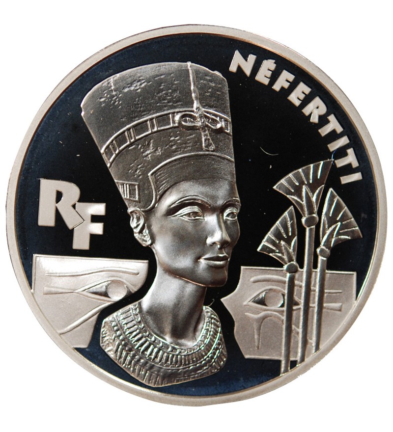 FRANCE, NEFERTITI - 10 FRANCS ARGENT 1998 "Frappe BE"﻿