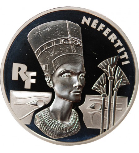 FRANCE, NEFERTITI - 10 FRANCS ARGENT 1998 "Frappe BE"﻿